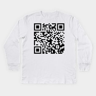 QR CODE - Lana Del Rey - Summertime sadness Kids Long Sleeve T-Shirt